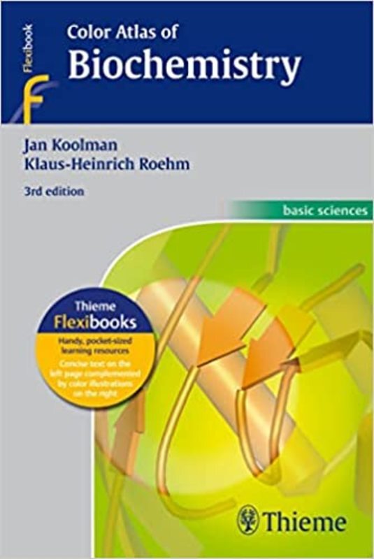 Book cover for "Color Atlas of Biochemistry" by Jan Koolman