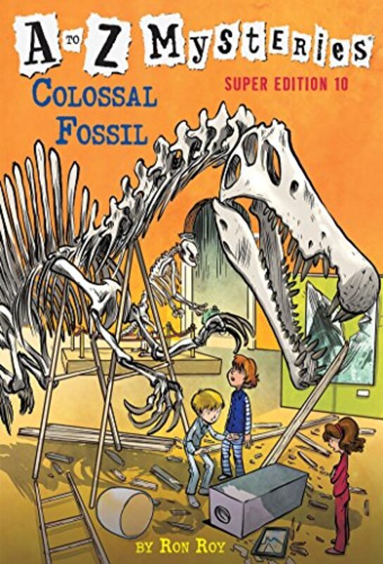 Book cover for "Colossal Fossil" by Ron Roy