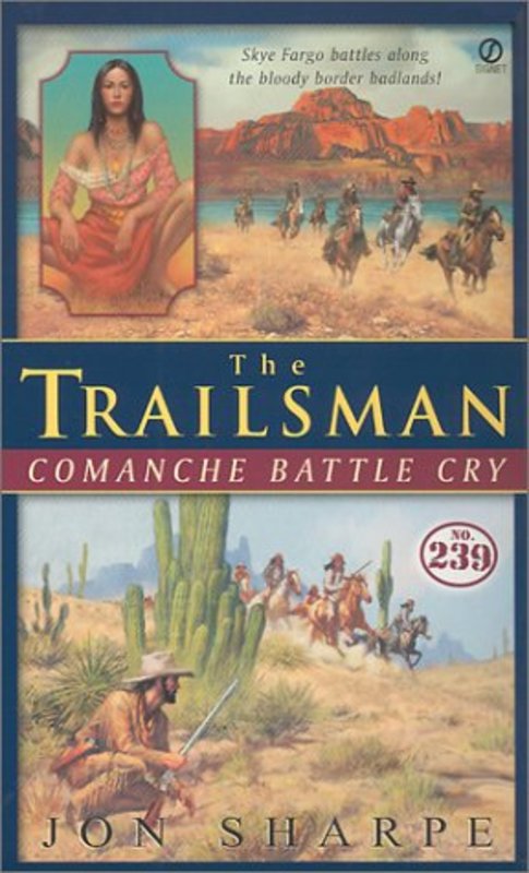 Book cover for "Comanche Battle Cry" by Jon Sharpe