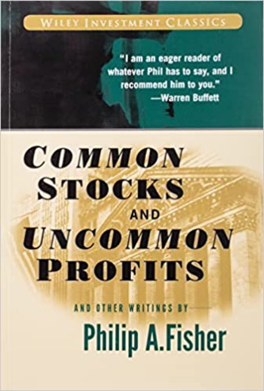 Book cover for "Common Stocks and Uncommon Profits" by Philip A. Fisher