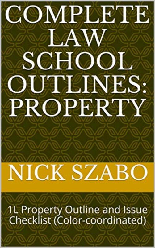 Book cover for "Complete Law School Outlines"