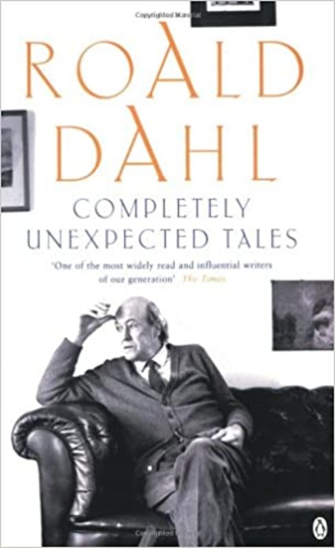 Book cover for "Completely Unexpected Tales" by Roald Dahl