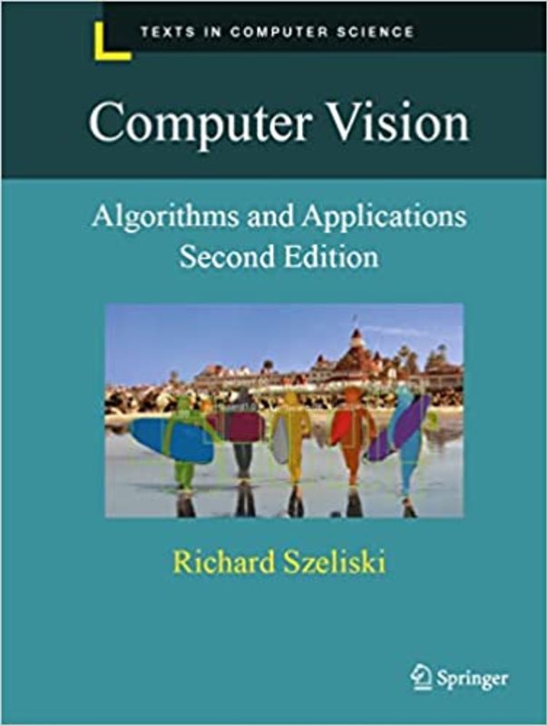 Book cover for "Computer Vision" by Richard Szeliski