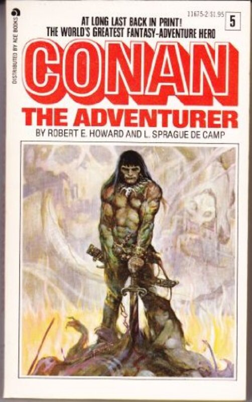 Book cover for "Conan the Adventurer" by Robert E Howard