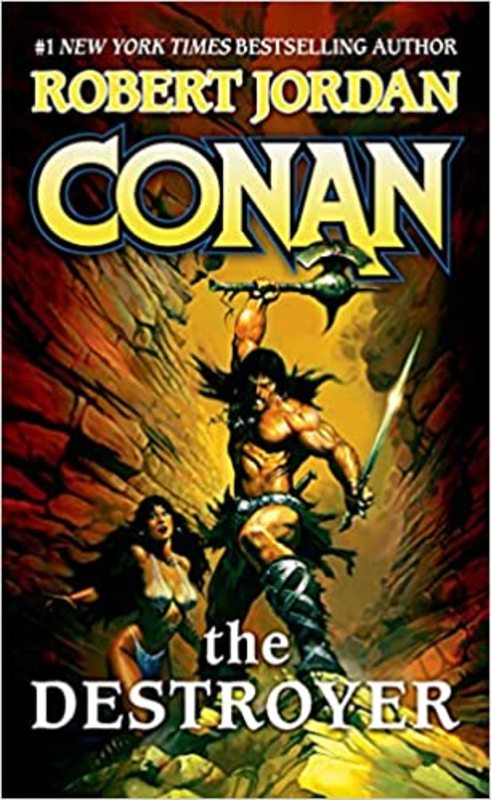 Book cover for "Conan the Destroyer" by Robert Jordan