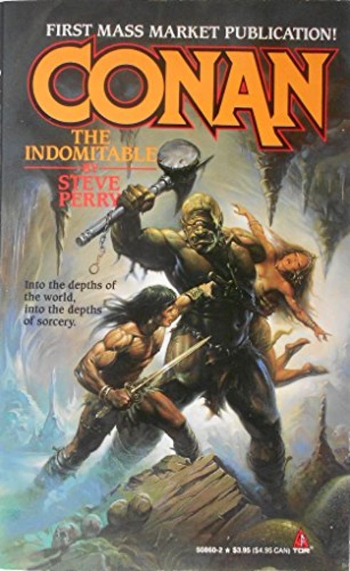 Book cover for "Conan the Indomitable" by Steve Perry
