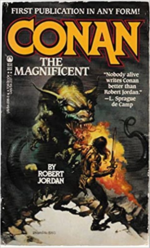 Book cover for "Conan the Magnificent" by Robert Jordan