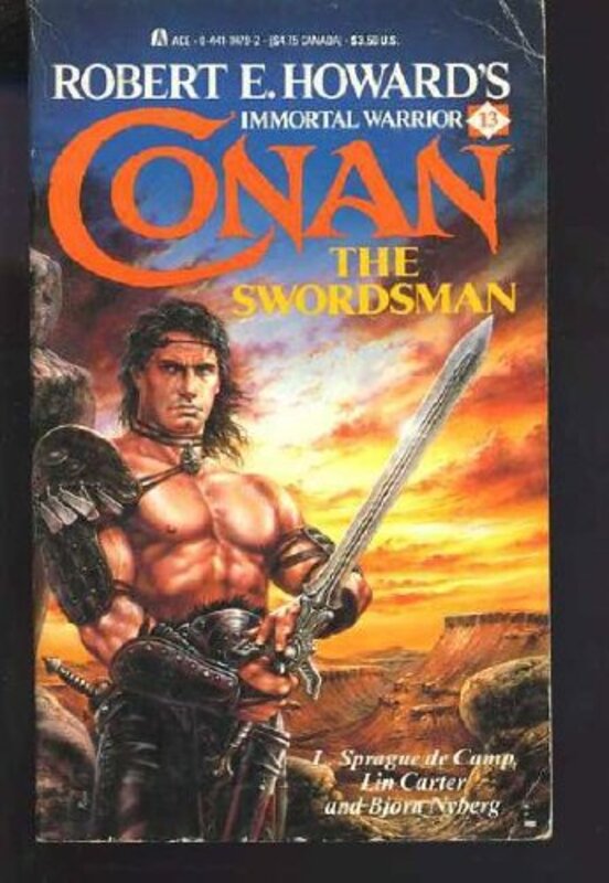 Book cover for "Conan the Swordsman" by Lin Carter
