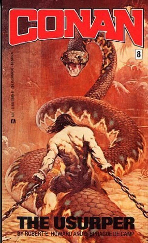 Book cover for "Conan the Usurper" by Robert E Howard