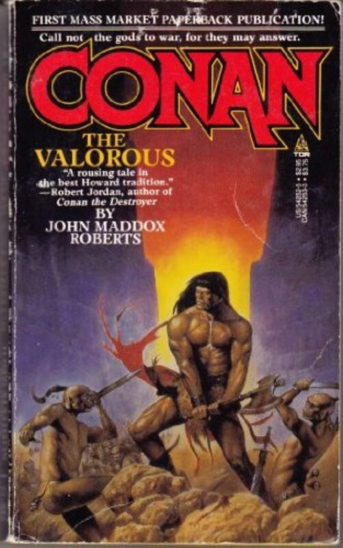 Book cover for "Conan the Valorous" by John Maddox Roberts