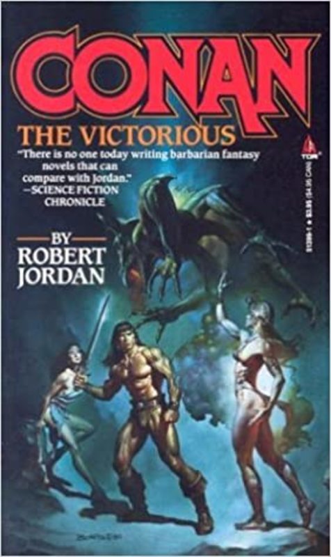 Book cover for "Conan the Victorious" by Robert Jordan