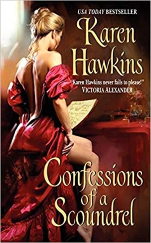 Book cover for "Confessions of a Scoundrel" by Karen Hawkins