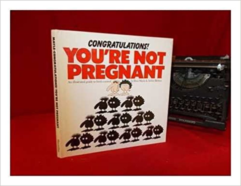 Book cover for "Congratulations, You're Not Pregnant" by Peter Mayle