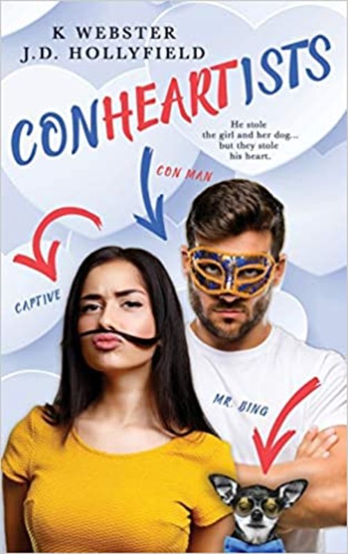 Book cover for "Conheartists" by JD Hollyfield