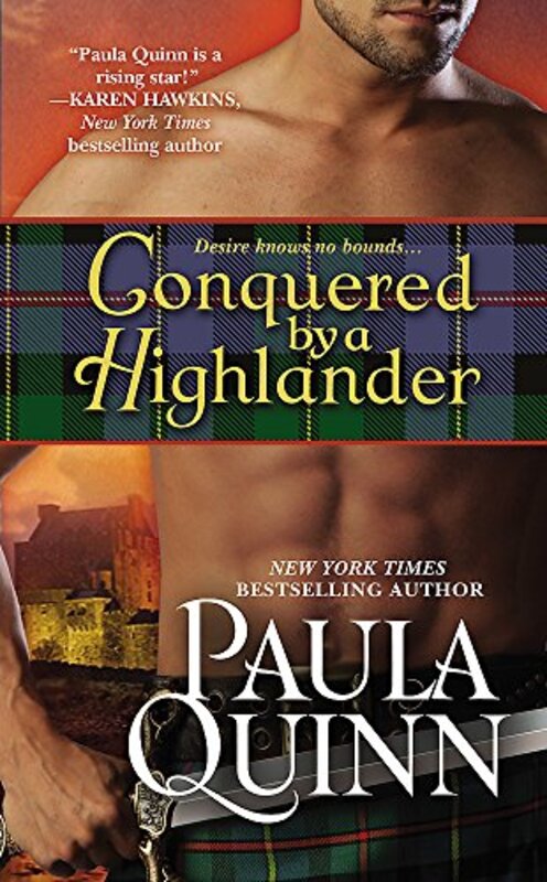 Book cover for "Conquered by a Highlander" by Paula Quinn