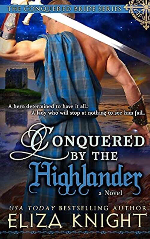 Book cover for "Conquered by the Highlander" by Eliza Knight