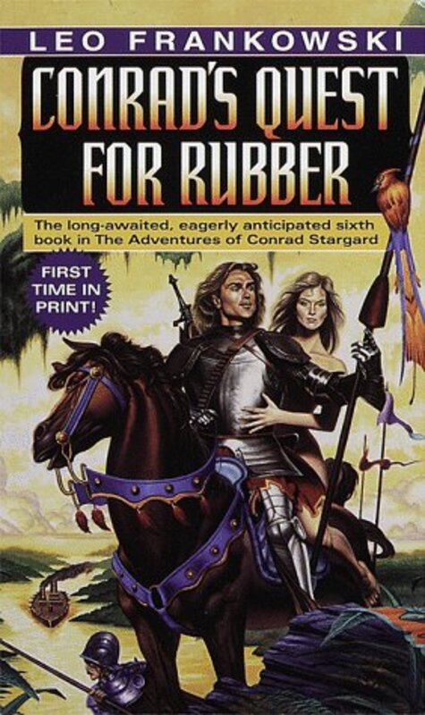 Book cover for "Conrad's Quest for Rubber" by Leo Frankowski