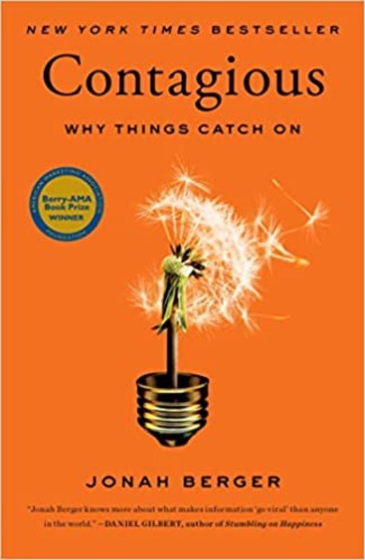 Book cover for "Contagious" by Jonah Berger