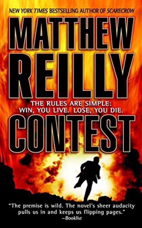Book cover for "Contest" by Matthew Reilly