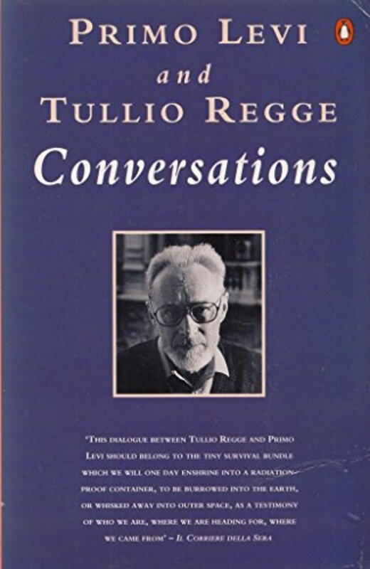 Book cover for "Conversations" by Primo Levi