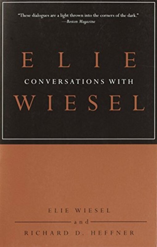 Book cover for "Conversations with Elie Wiesel" by Elie Wiesel