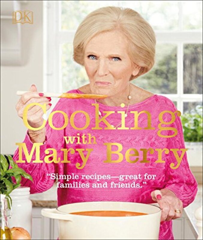 Book cover for "Cooking with Mary Berry" by Mary Berry