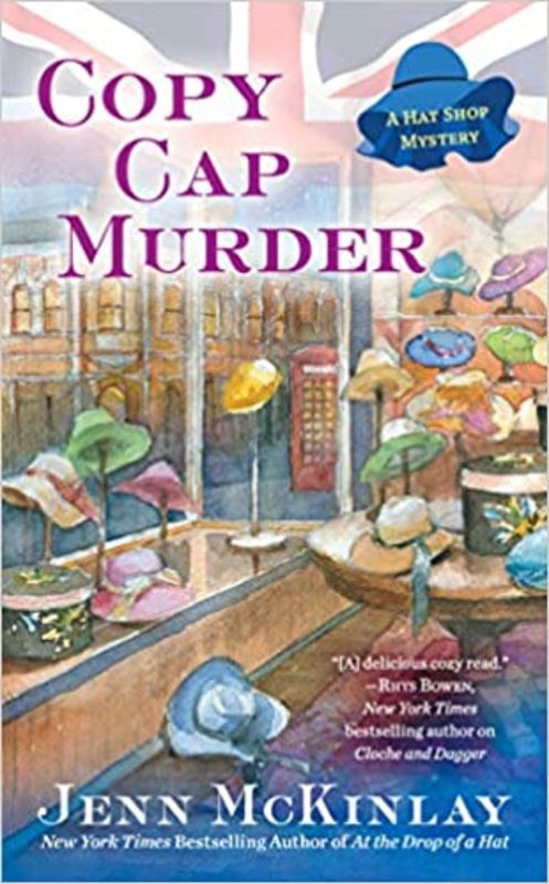 Book cover for "Copy Cap Murder" by Jenn McKinlay