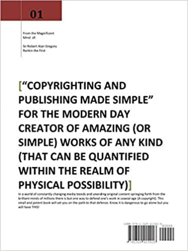 Book cover for "Copyrighting and Publishing Made Simple" by Robert Rankin
