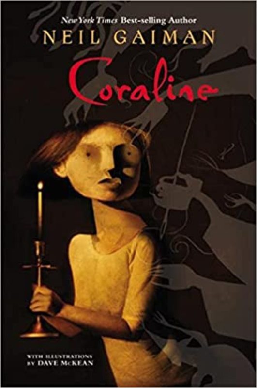 Book cover for "Coraline"