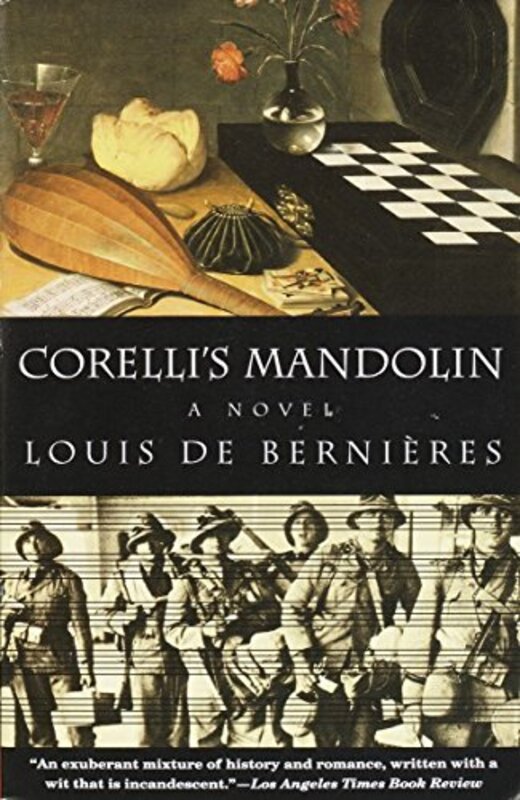 Book cover for "Corelli's Mandolin" by Louis de Bernieres
