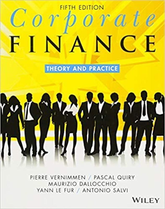 Book cover for "Corporate Finance" by Pierre Vernimmen