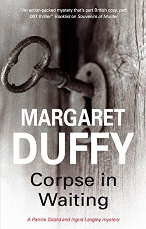 Book cover for "Corpse in Waiting" by Margaret Duffy