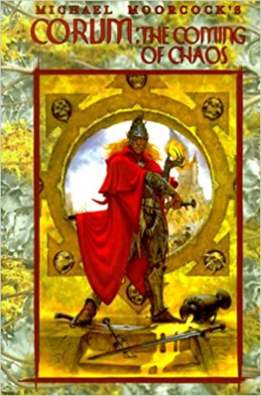 Book cover for "Corum: The Coming of Chaos" by Michael Moorcock