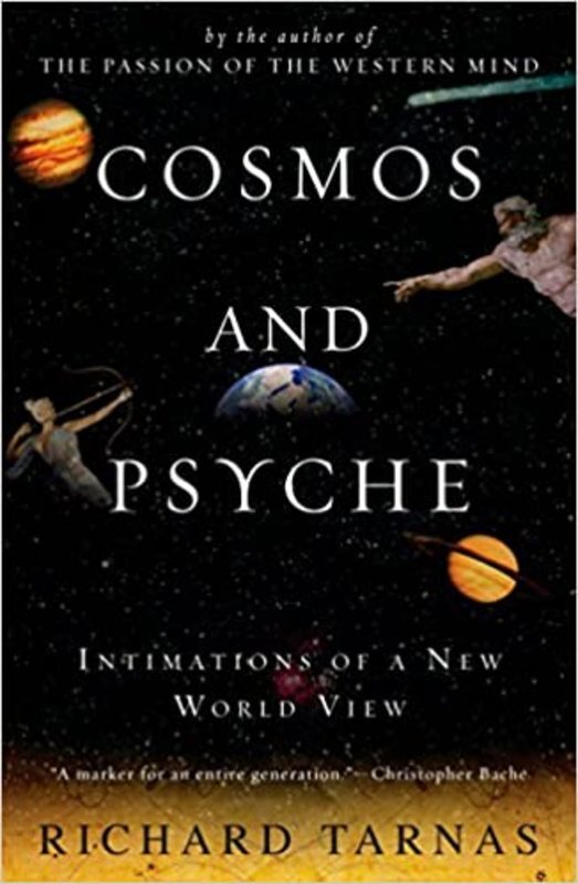Book cover for "Cosmos and Psyche" by Richard Tarnas