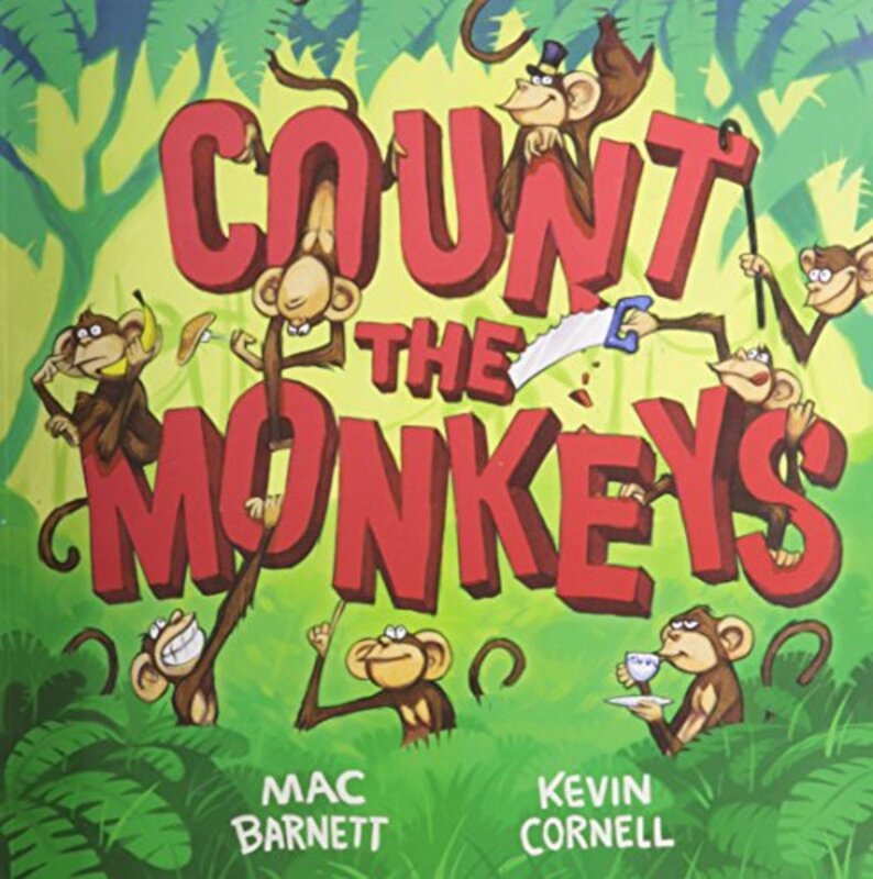 Book cover for "Count The Monkeys" by Mac Barnett