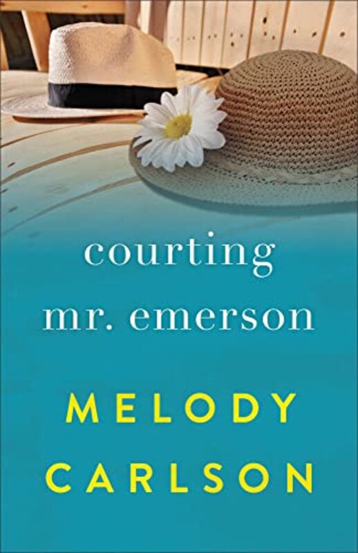 Book cover for "Courting Mr. Emerson" by Melody Carlson