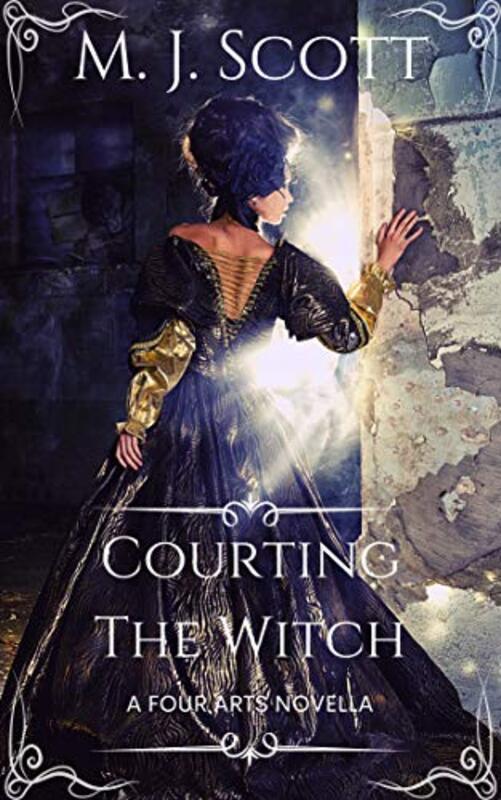 Book cover for "Courting The Witch: A Four Arts Novella" by MJ Scott