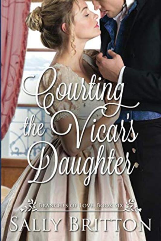 Book cover for "Courting the Vicar's Daughter" by Sally Britton