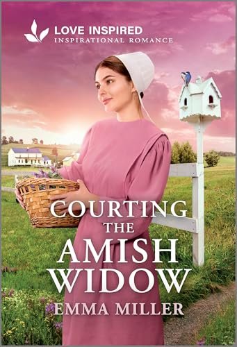 Book cover for "Courting the Amish Widow" by Emma Miller