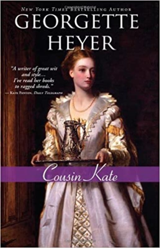 Book cover for "Cousin Kate" by Georgette Heyer