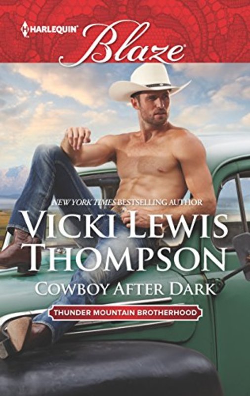 Book cover for "Cowboy After Dark" by Vicki Lewis Thompson