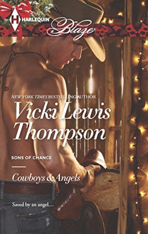 Book cover for "Cowboys and Angels" by Vicki Lewis Thompson
