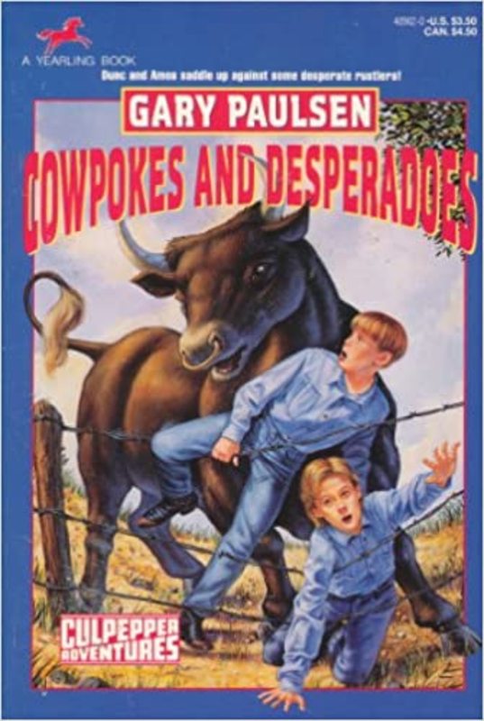 Book cover for "Cowpokes and Desperados" by Gary Paulsen