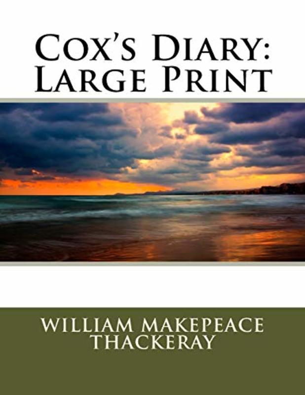 Book cover for "Cox's Diary" by William Makepeace Thackeray