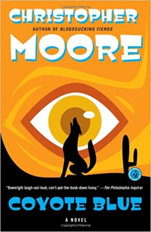 Book cover for "Coyote Blue" by Christopher Moore