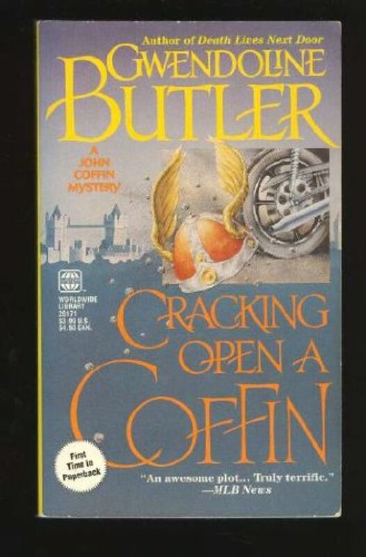 Book cover for "Cracking Open A Coffin" by Gwendoline Butler