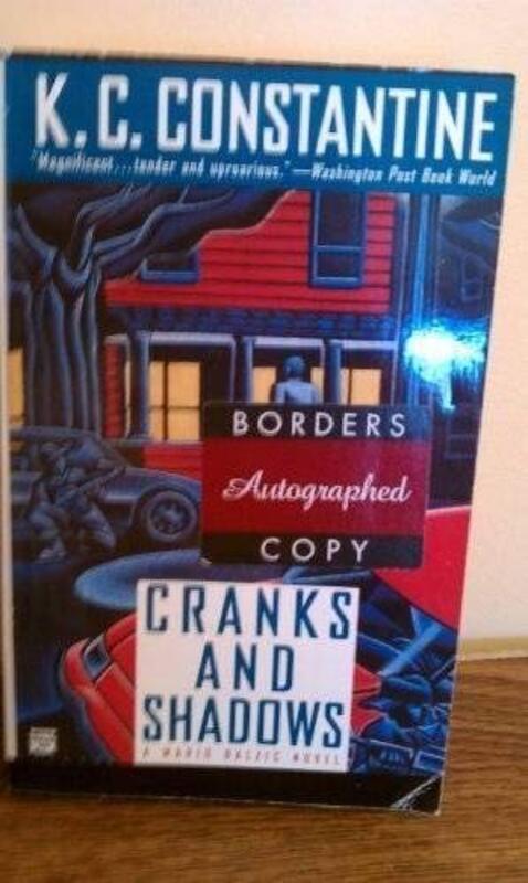 Book cover for "Cranks and Shadows" by KC Constantine