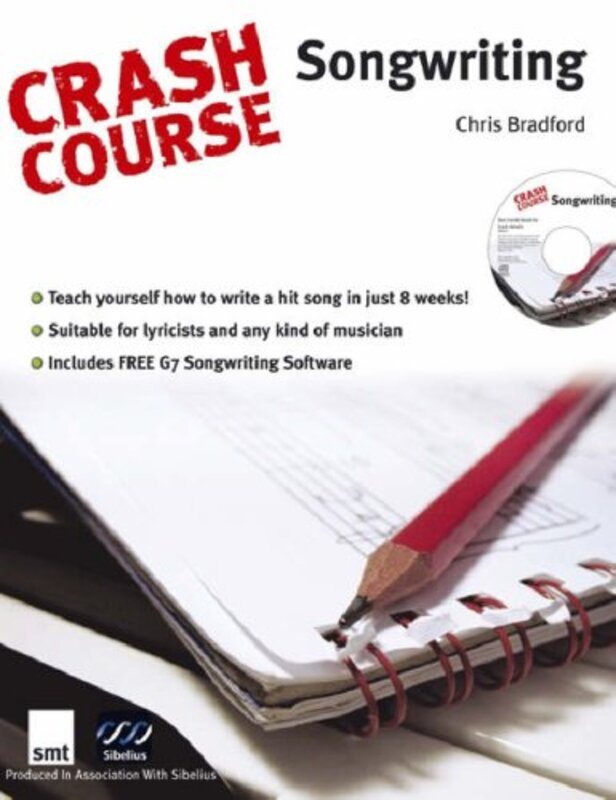 Book cover for "Crash Course Songwriting" by Chris Bradford