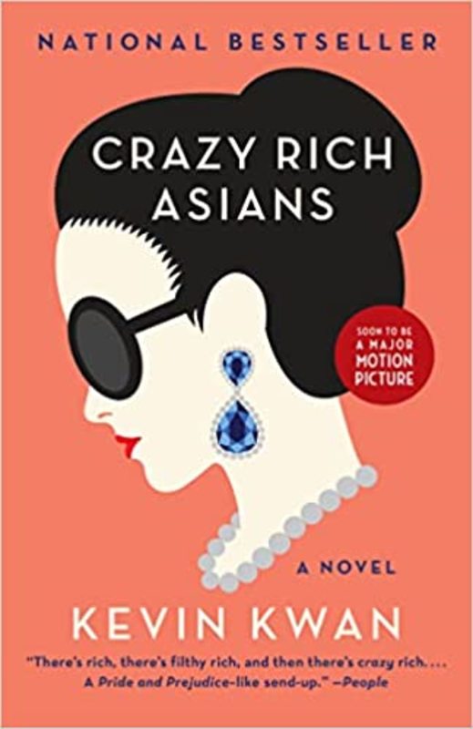 Book cover for "Crazy Rich Asians" by Kevin Kwan