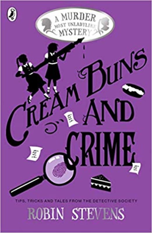 Book cover for "Cream Buns and Crime" by Robin Stevens